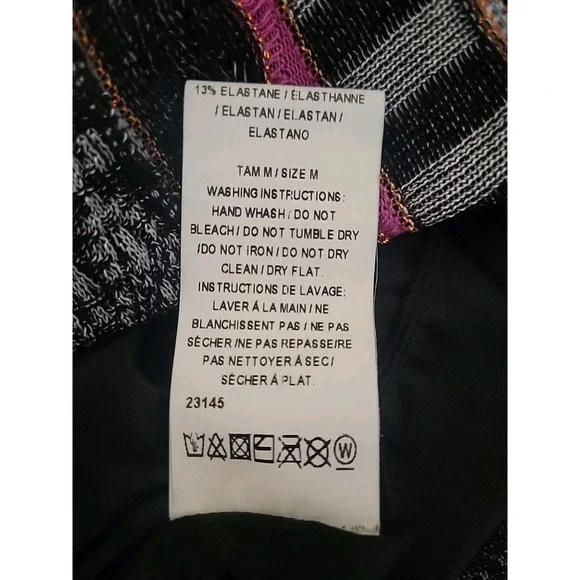 Cecilia Prado Anthro Brazil New Striped Deep-V Jumpsuit Multi‎ Boho Chic Knit M - Picture 7 of 9